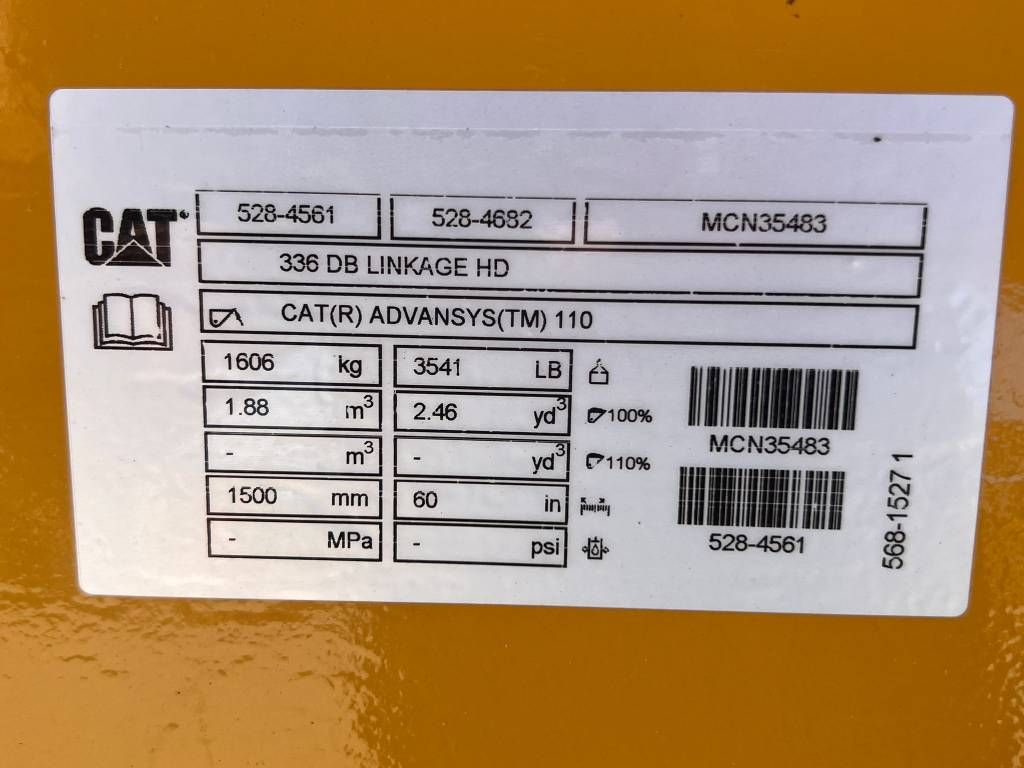 CAT 336-340 HD teeth bucket DB-linkage