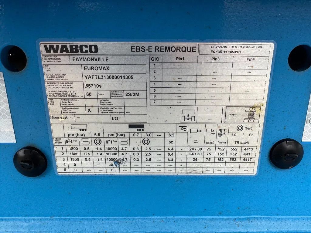 Faymonville Multimax F-S43-ABA semiedieplader oplegger