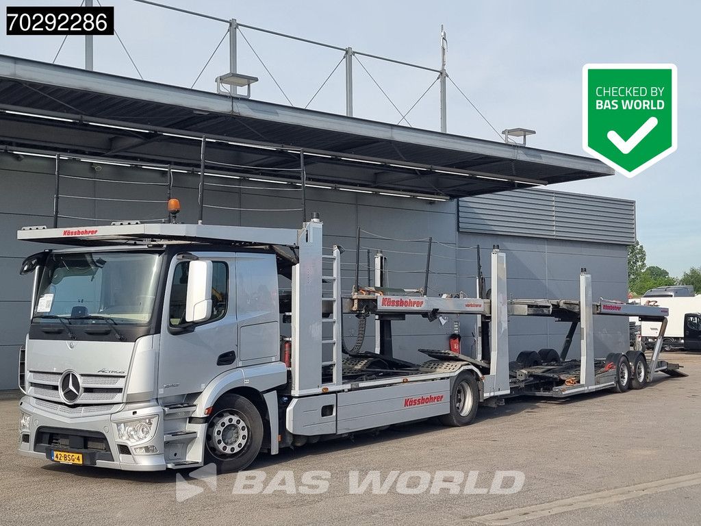 Mercedes Actros 1843 4X2 NL-Truck Combi Car Transporter Kässbohrer 8 Cars Hydraulic Winch