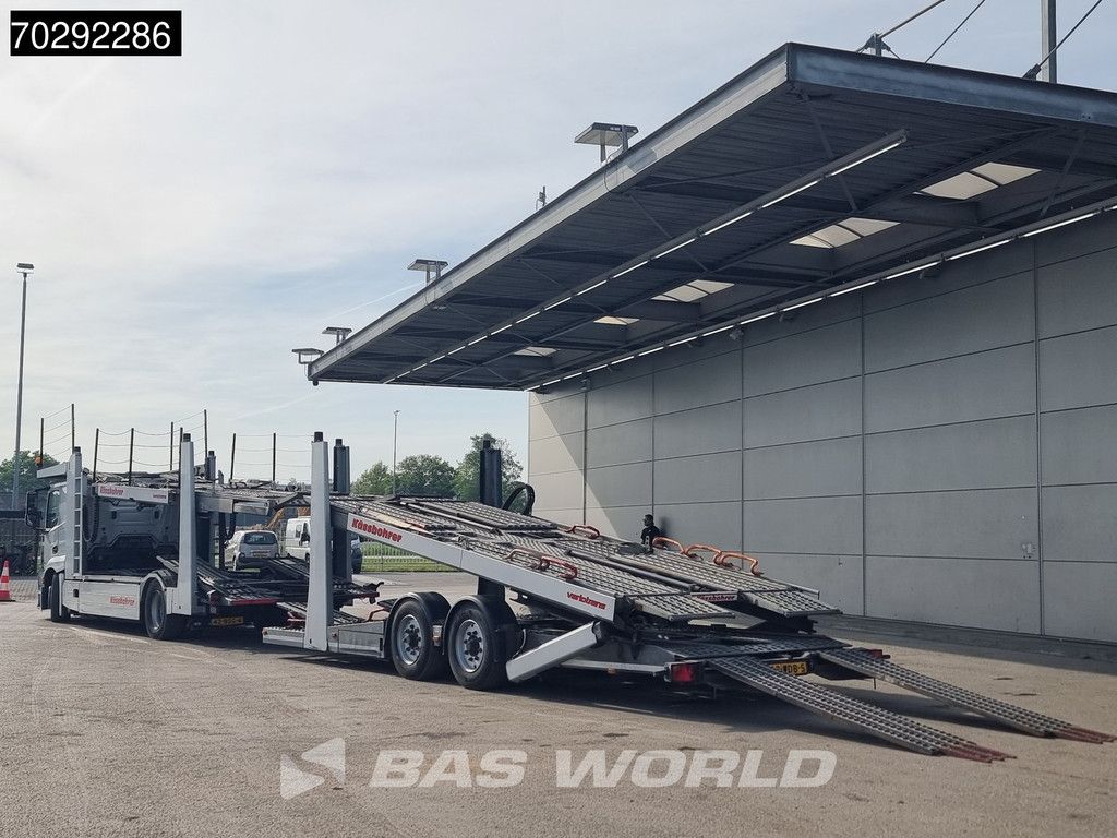 Mercedes Actros 1843 4X2 NL-Truck Combi Car Transporter Kässbohrer 8 Cars Hydraulic Winch