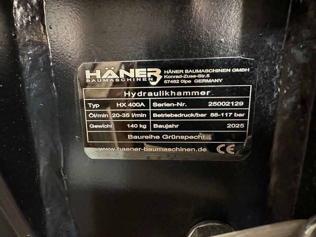 Hydraulische Hamer Häner HX400A 2025 Nieuw