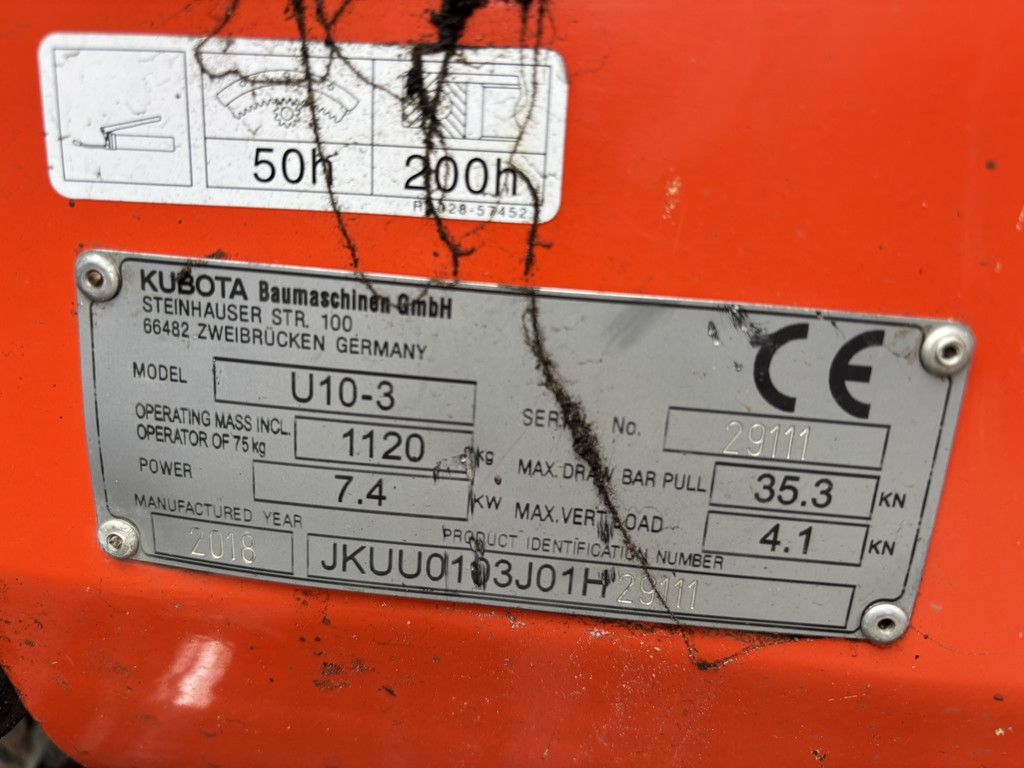 KUBOTA U10-3 ERGO