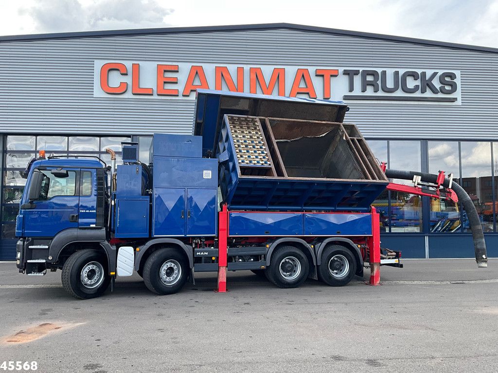 MAN TGS 41.440 8x4 Full Steel Reschwitzer 10m³ Saugbagger Just 132.502 Km!