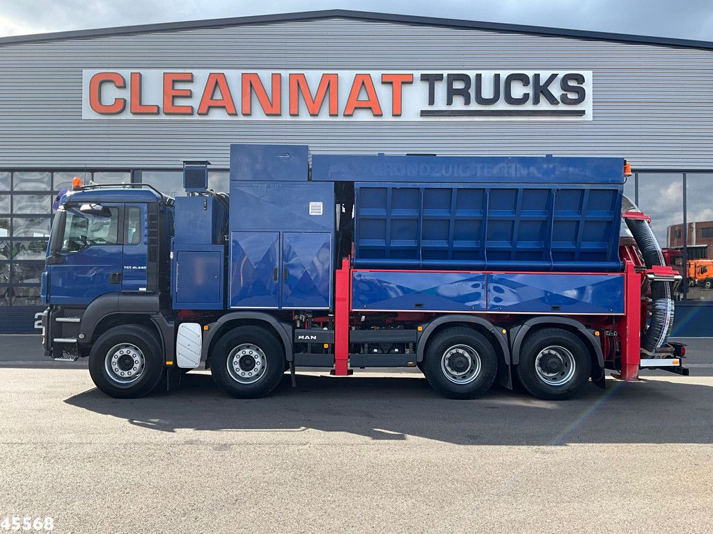 MAN TGS 41.440 8x4 Full Steel Reschwitzer 10m³ Saugbagger Just 132.502 Km!