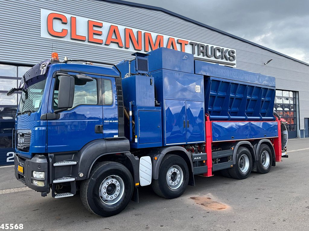 MAN TGS 41.440 8x4 Full Steel Reschwitzer 10m³ Saugbagger Just 132.502 Km!