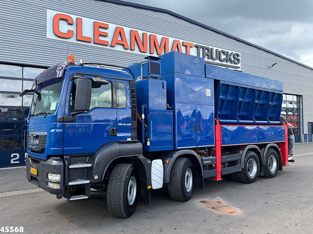 MAN TGS 41.440 8x4 Full Steel Reschwitzer 10m³ Saugbagger Just 132.502 Km!