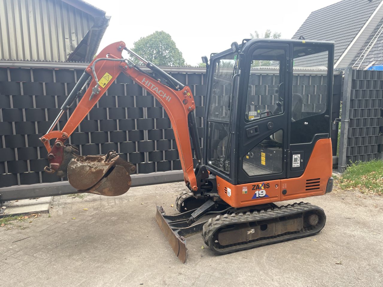 Hitachi zaxis zx 19 kubota bobcat yanmar mini graafmachine
