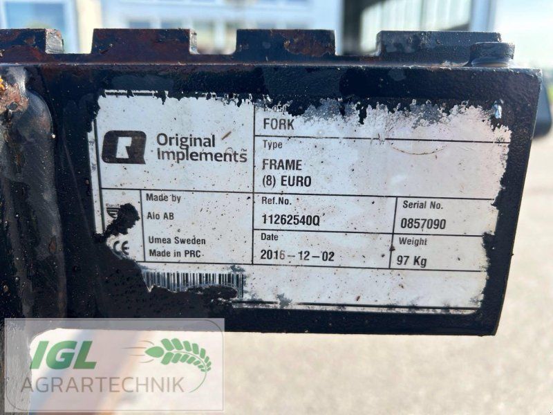 Alö Palletengabel mit Euro Aufnahme