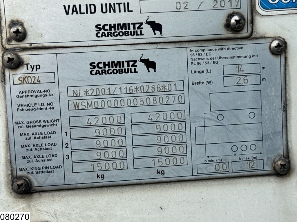 Schmitz Koel vries Carrier Vector 1550, Dhollandia