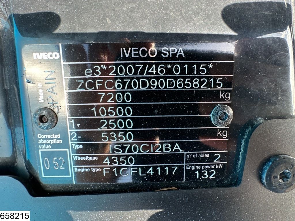 Iveco Daily 72-180 EURO 6, Airco, Dhollandia, Hi matic