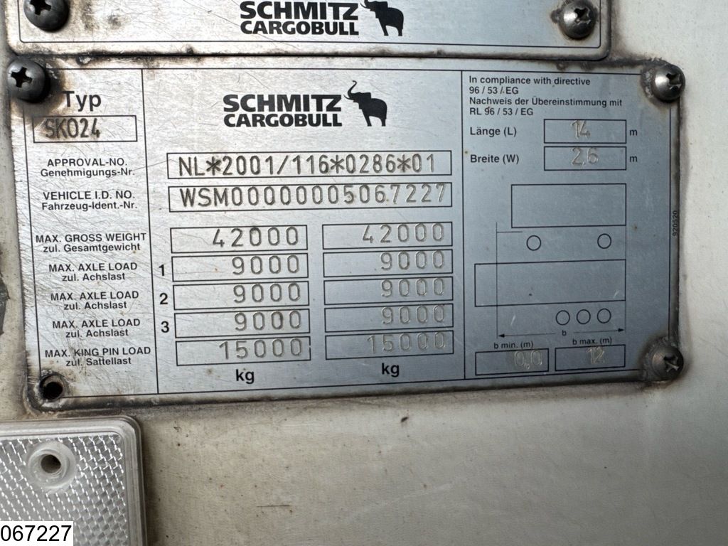 Schmitz Koel vries Carrier Vector 1850 ,Dhollandia