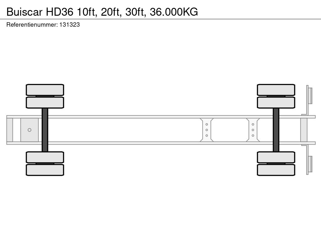 Buiscar HD36 10ft, 20ft, 30ft, 36.000KG