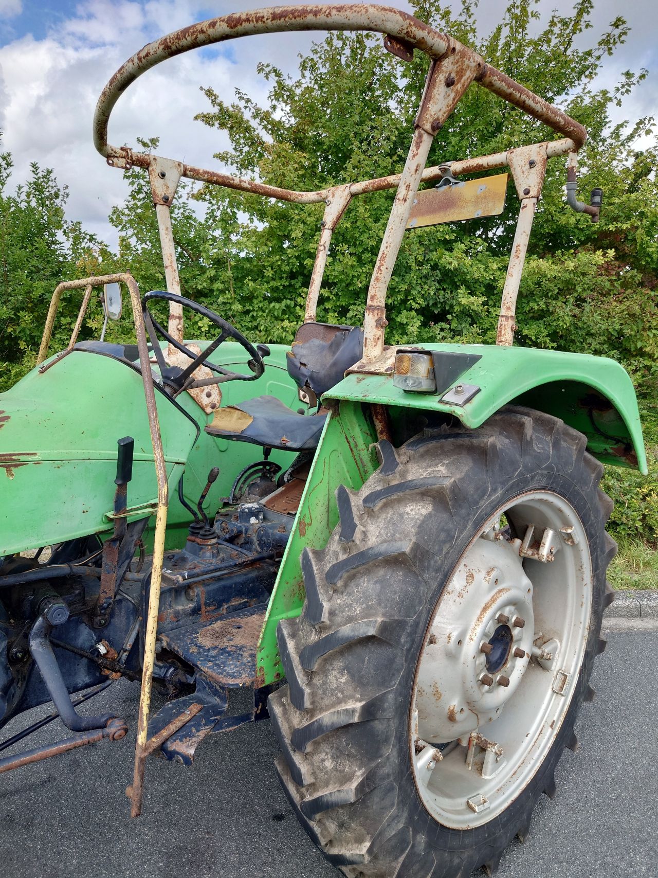 Deutz 6206 2wd NL-Nummernschild
