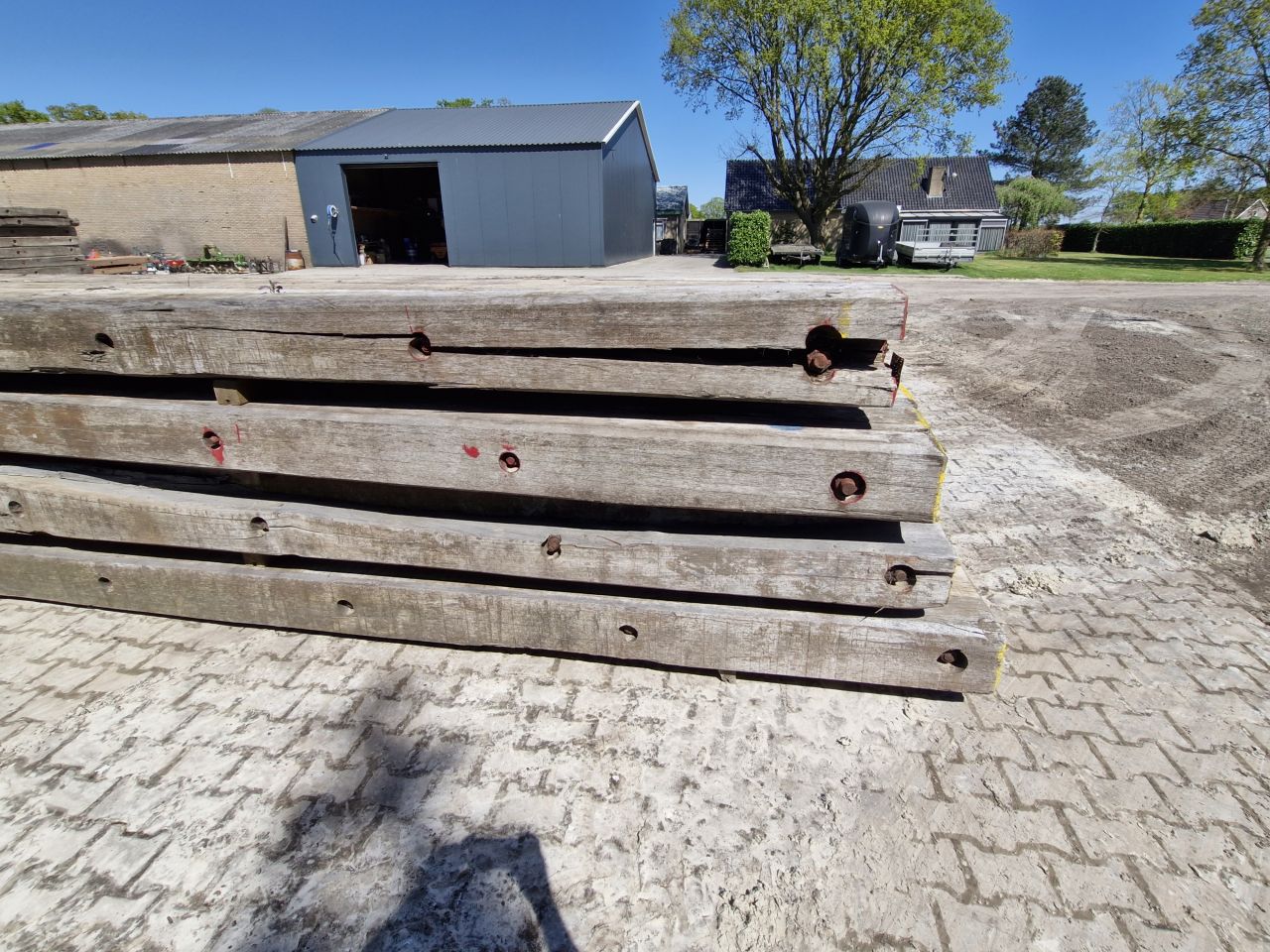 Draglineschotten Gebruikt. 10 m 25cm grote schotten