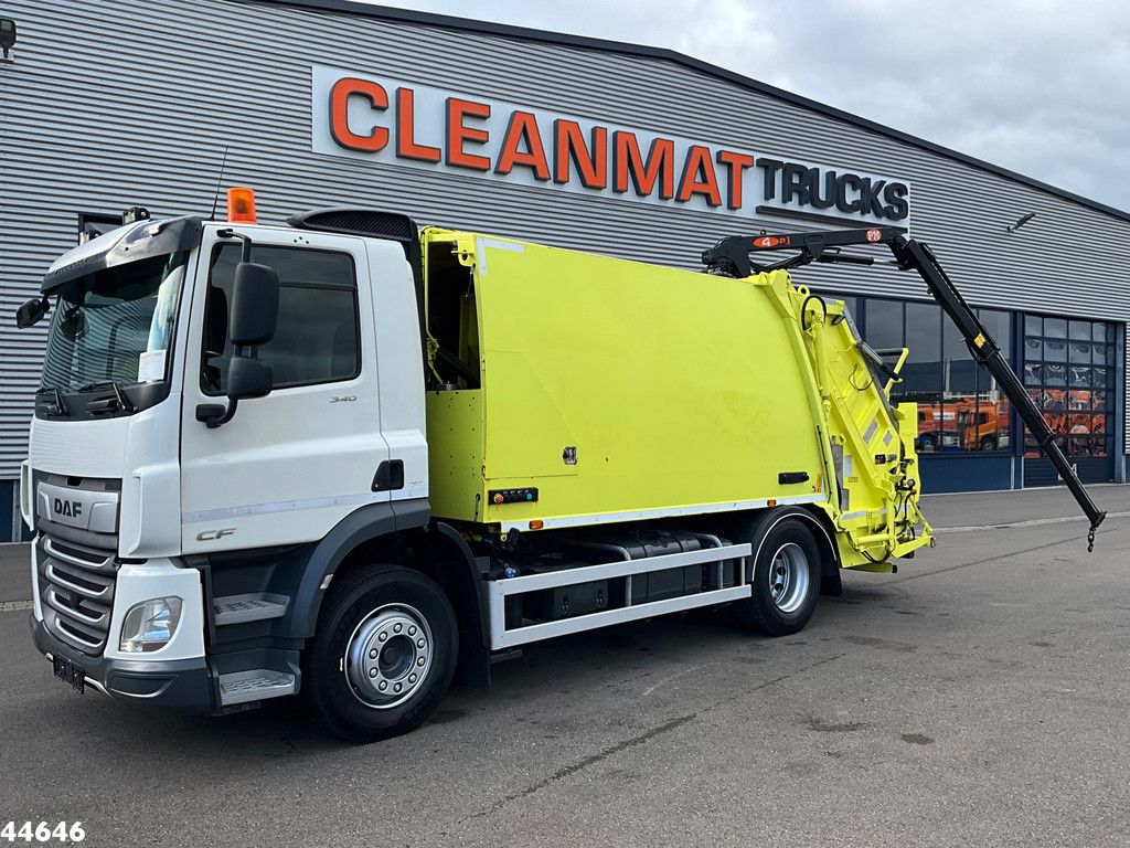 DAF FA CF 340 Euro 6 NTM 15m³ + PM 4 Tonmeter laadkraan
