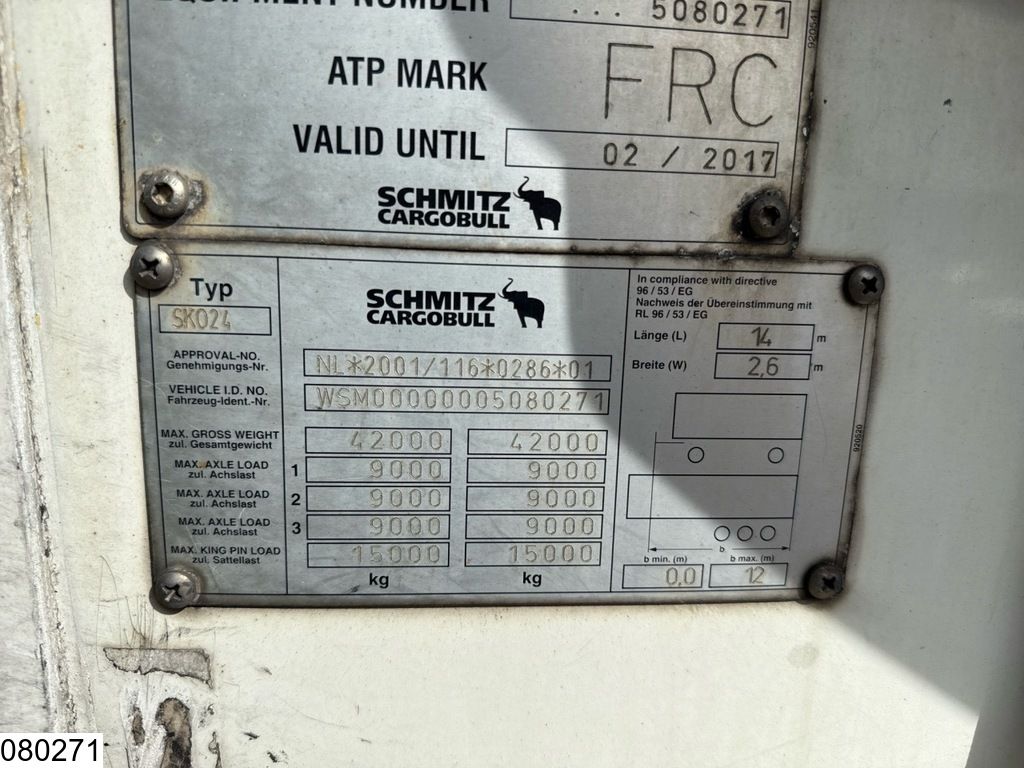 Schmitz Koel vries Carrier Vector 1550, Dhollandia