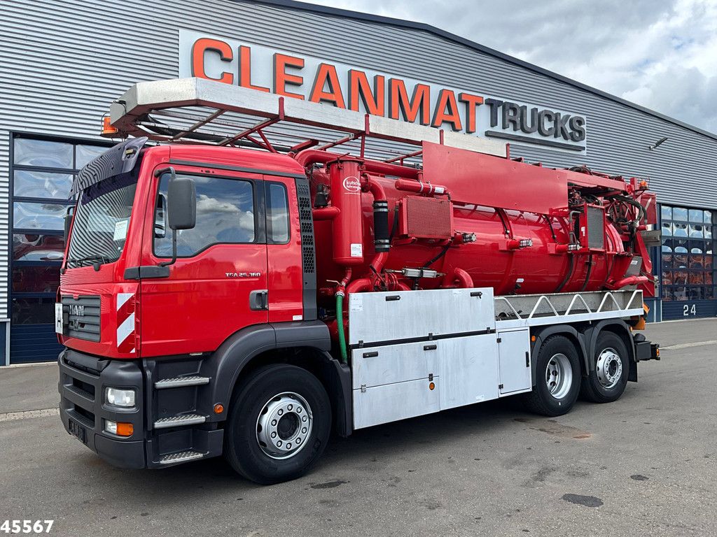 MAN TGA 26.360 Kutschke 12,5 m³ Combi Kolkenzuiger Just 168.699 km!