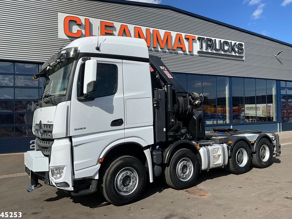 Mercedes-Benz Arocs 3253 8x4 Hiab 105 Tonmeter laadkraan