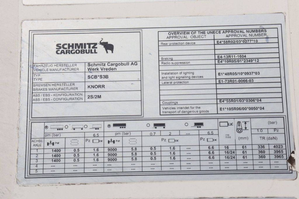 Reefer Trailer Schmitz Cargobull SCB*S3B 2019