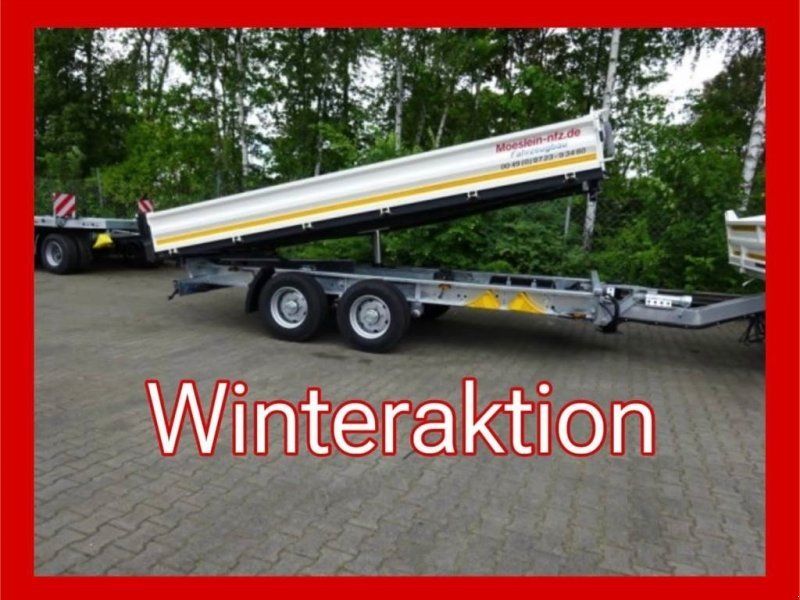Möslein TTD11 weiß neuer Tandem 3- Seitenkipper Tieflader