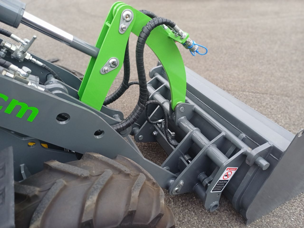 WCM L2110e elektrische minishovel shovel