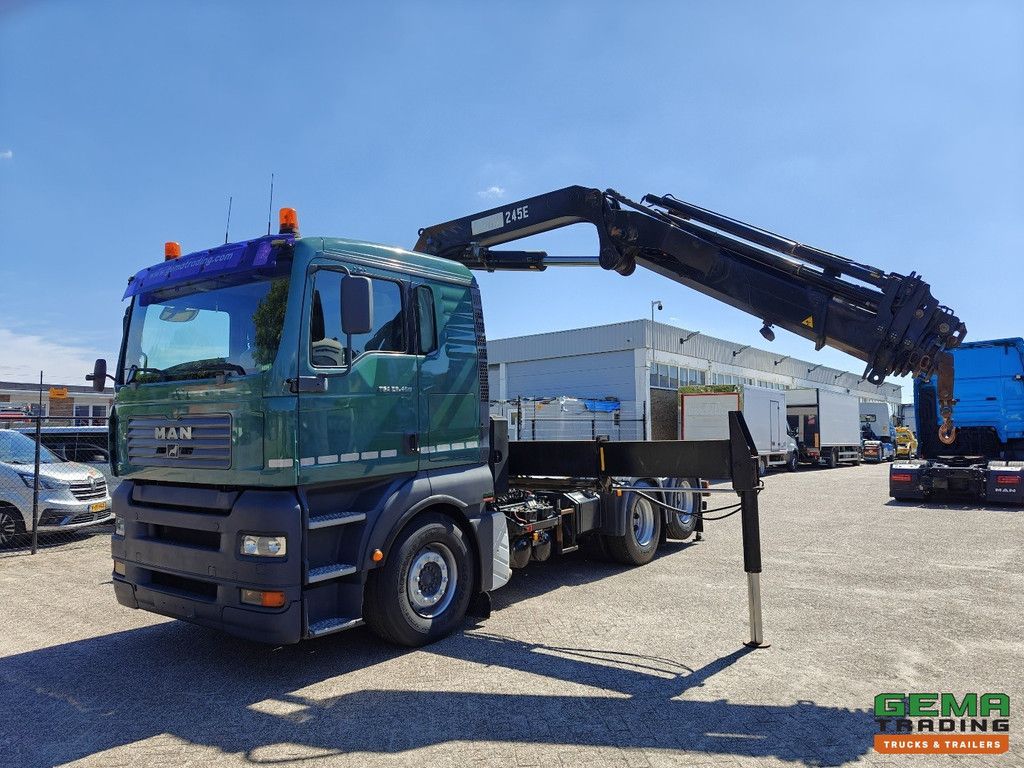 MAN TGA 28.460 6x2 XL Euro3 - Retarder - Hiab 245E - 7300KG - RadioGrafisch - Handgeschakeld - LiftAs