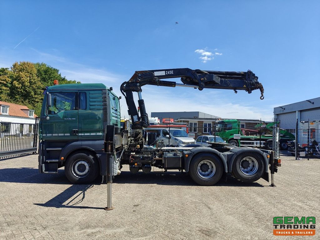 MAN TGA 28.460 6x2 XL Euro3 - Retarder - Hiab 245E - 7300KG - RadioGrafisch - Handgeschakeld - LiftAs
