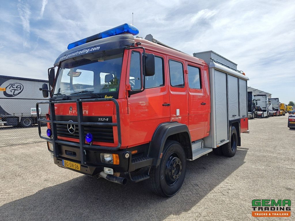 Mercedes-Benz 1124 AF 4x4 Dubbelcab 6Cil - 8 Pers - Ziegler TS - Tankautospuit TS09 LD2.800 HD265 T2.000 S40 - 04/2026 APK