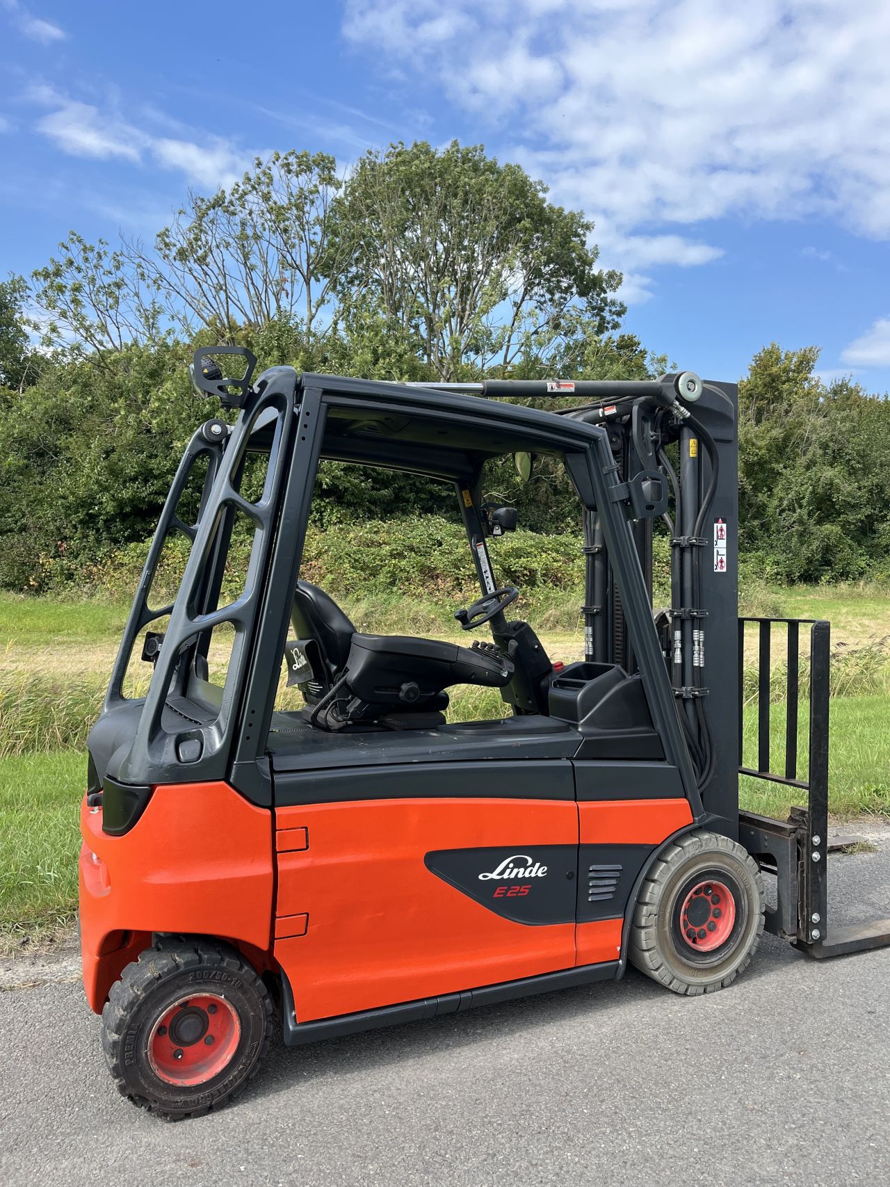 Linde E25L elektrische triplo Sideshift vorkversteller