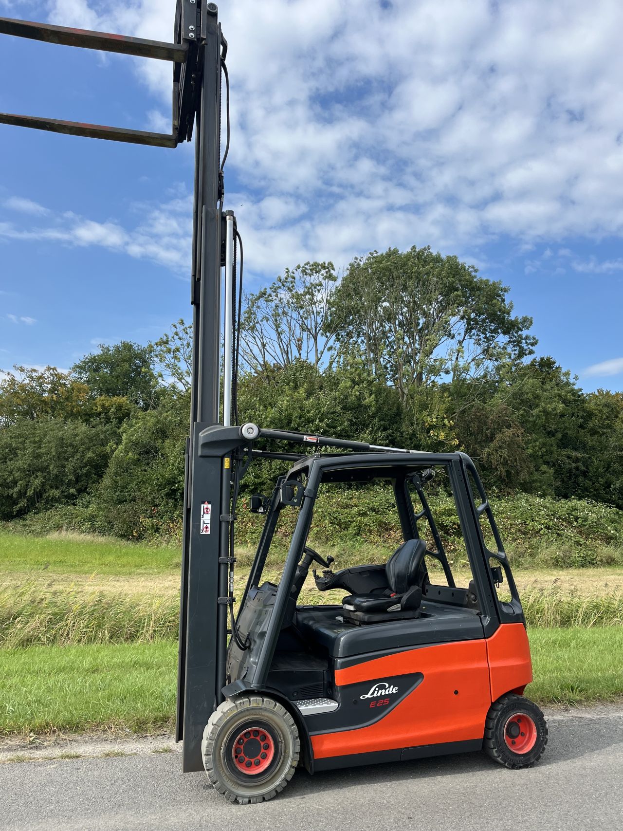 Linde E25L elektrische triplo Sideshift vorkversteller