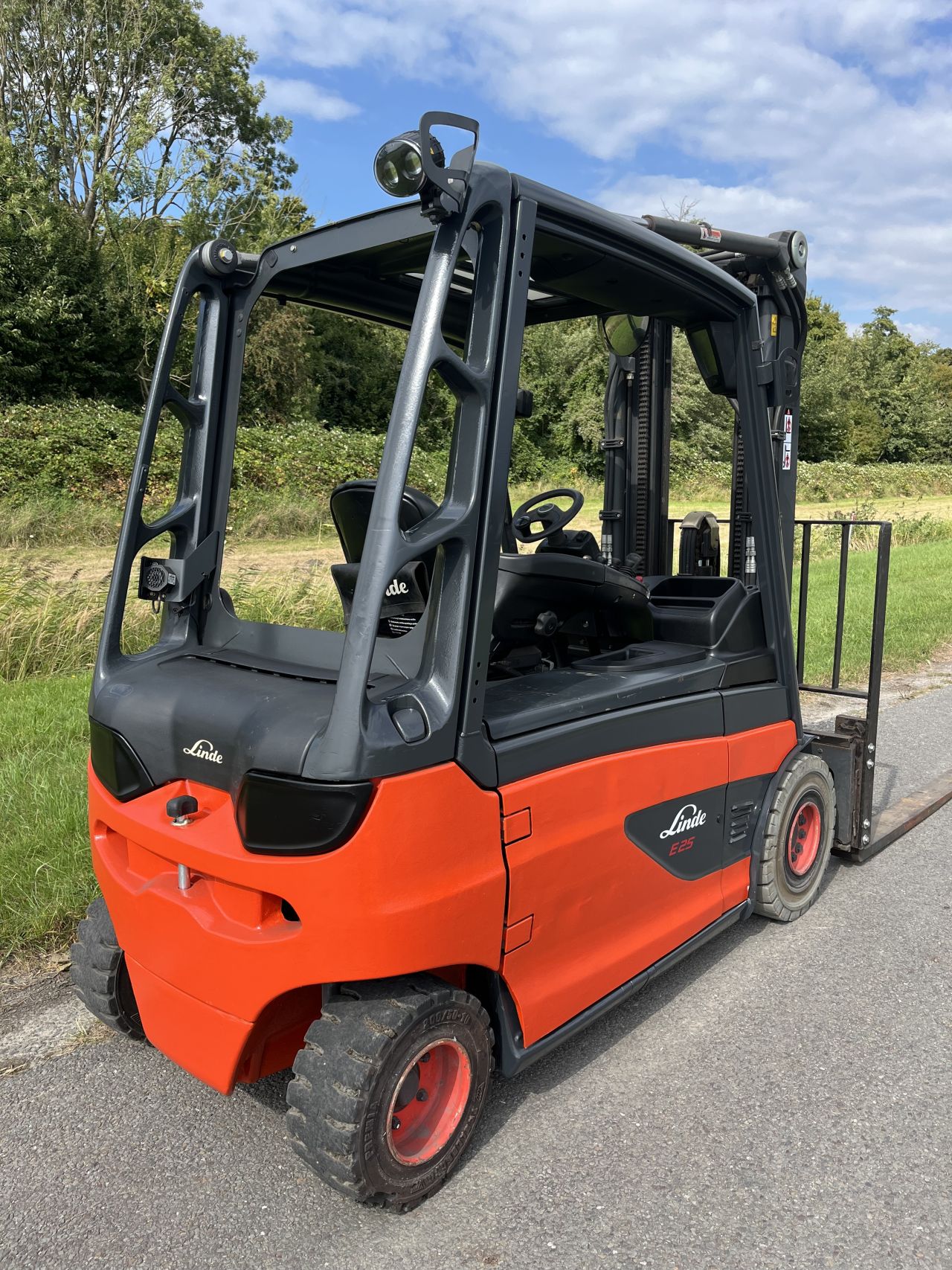 Linde E25L elektrische triplo Sideshift vorkversteller