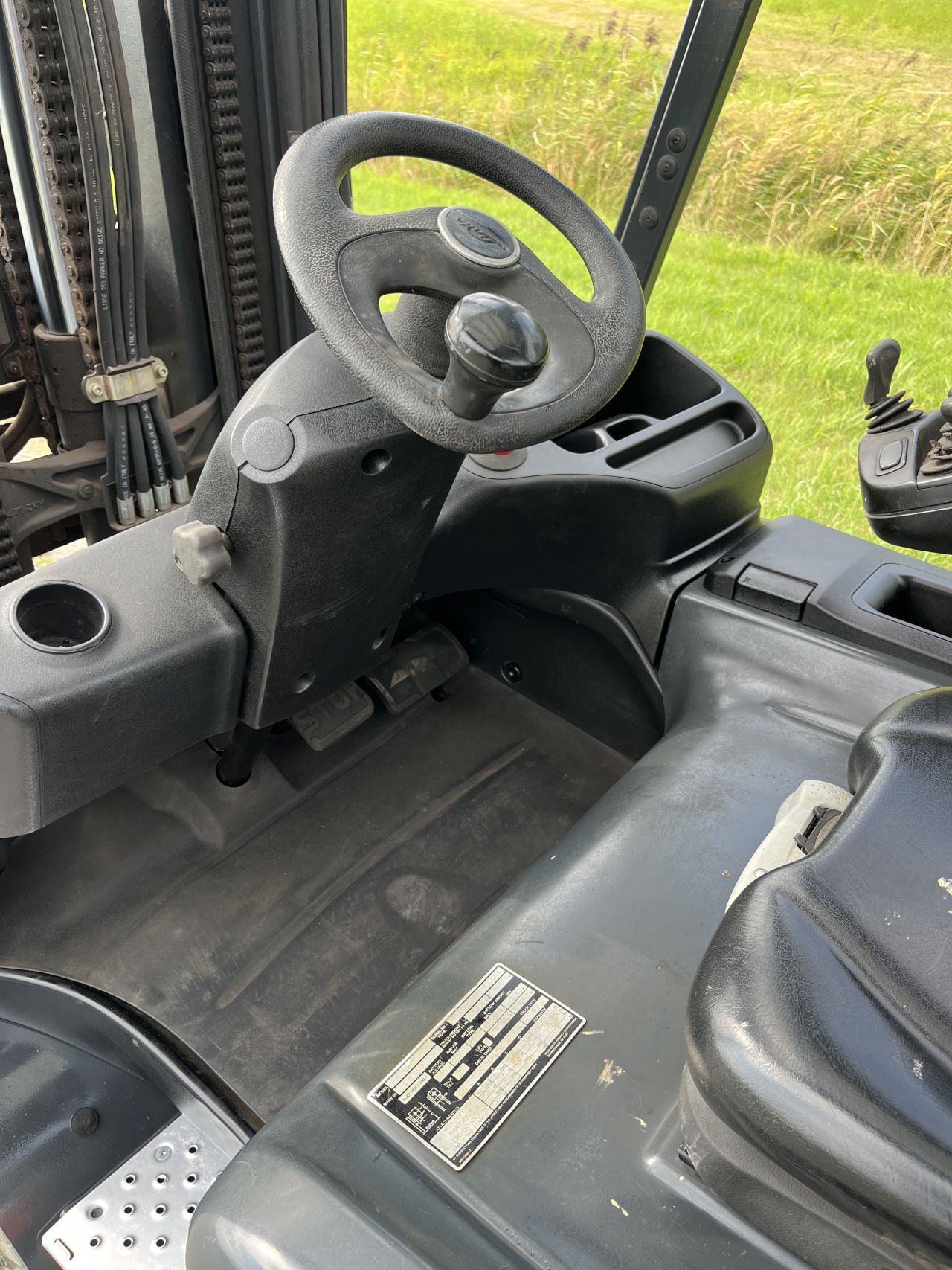 Linde E25L elektrische triplo Sideshift vorkversteller