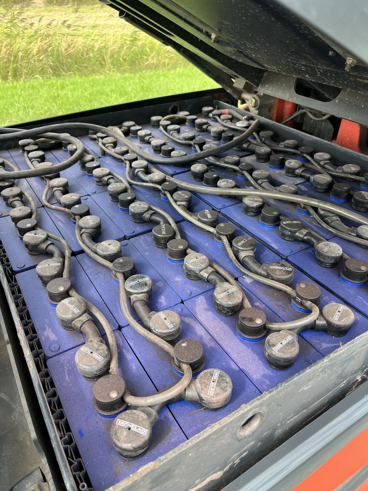 Linde E25L elektrische triplo Sideshift vorkversteller