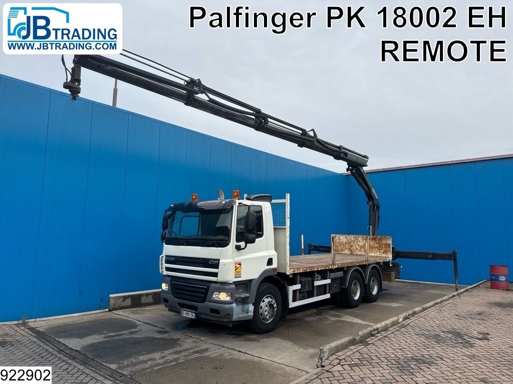 DAF 85 CF 410 6x4, EURO 5, Palfinger, Steel suspension