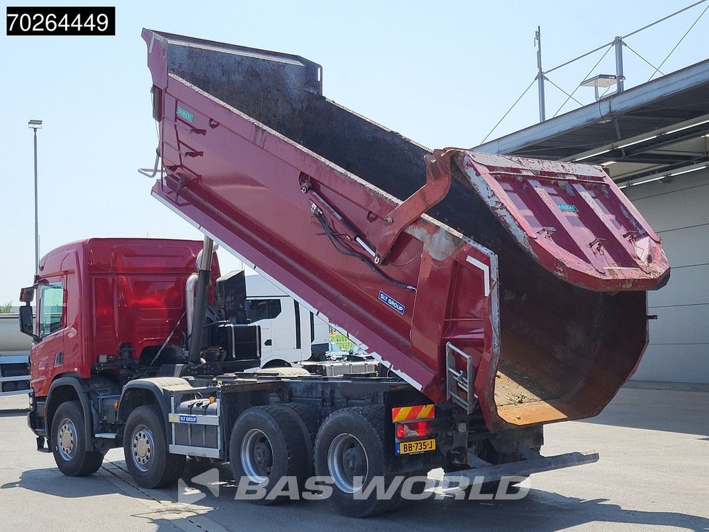 Scania P410 8X4 NL-Truck 19m3 tipper box heating Big-Axle Steelsuspension Automatic