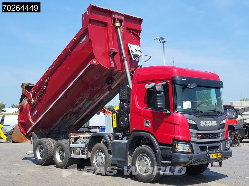 Scania P410 8X4 NL-Truck 19m3 tipper box heating Big-Axle Steelsuspension Automatic