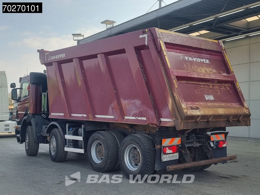 Scania P410 8X4 28m3 KH Kipper Big-Axle Steel suspension Euro 6
