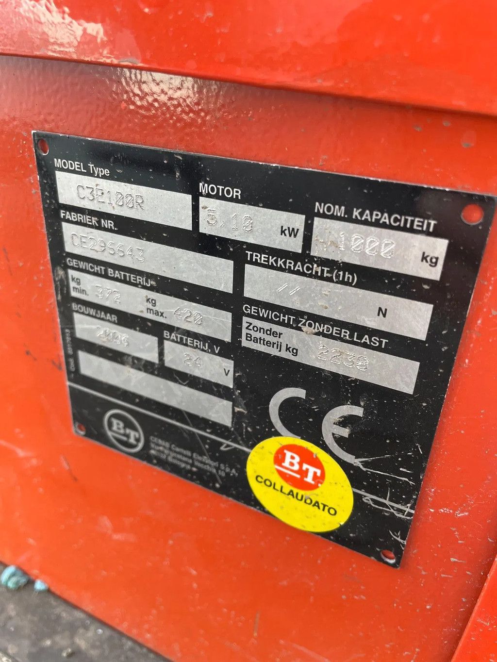 BT C3E100R /Cesab blitz 100 electrische compacte heftruck