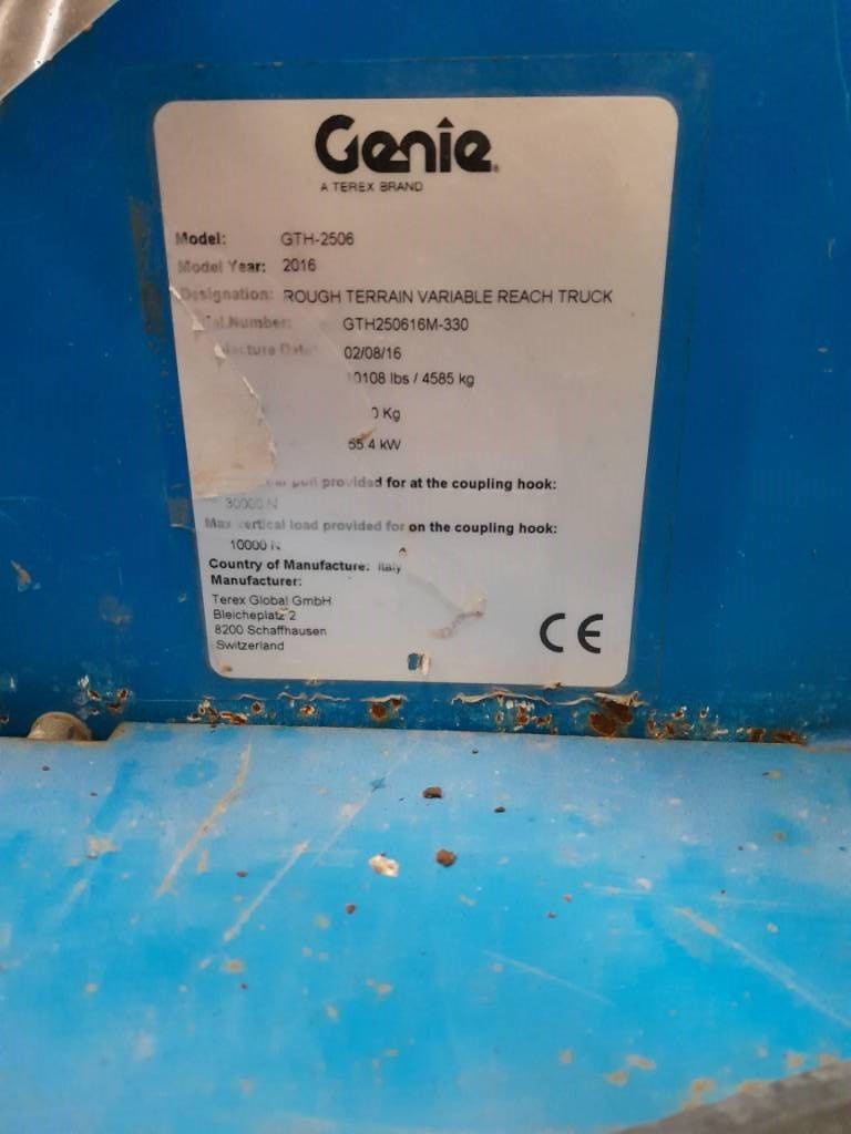 Genie GTH 2506 Verreiker - Bak - Vorken - Sideshift
