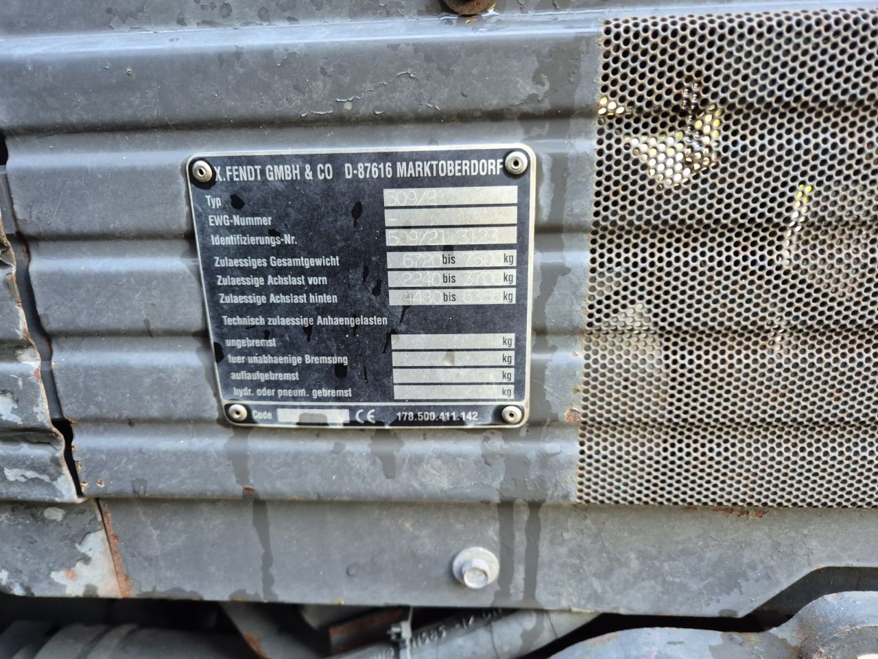 Gebruikte FENDT 509C tractor met 4 cilinder en 95 pk