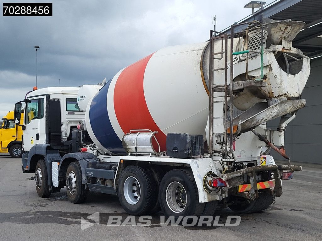 MAN TGS 32.360 8X4 9M3 Schwing Stetter Steel suspension Manual Euro 4