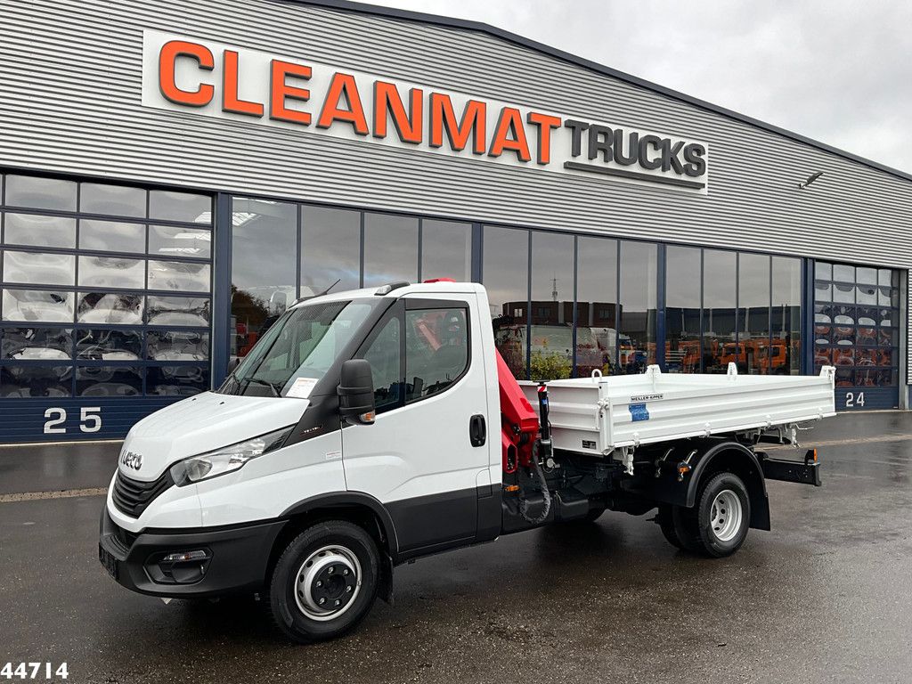 Iveco Daily 72C18 HMF laadkraan 3,4 Tonmeter laadkraan + Meiller 3-zijdige kipper New & Unused!!