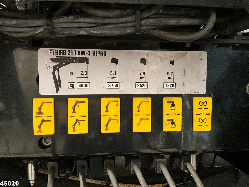 DAF FAN CF 290 Euro 6 Hiab 21 Tonmeter laadkraan