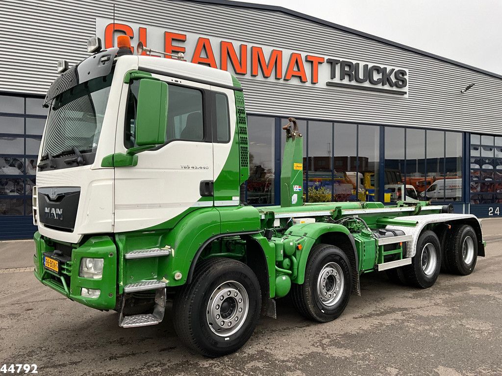 MAN TGS 43.440 8x4 Euro 6 VDL 40 Ton haakarmsysteem