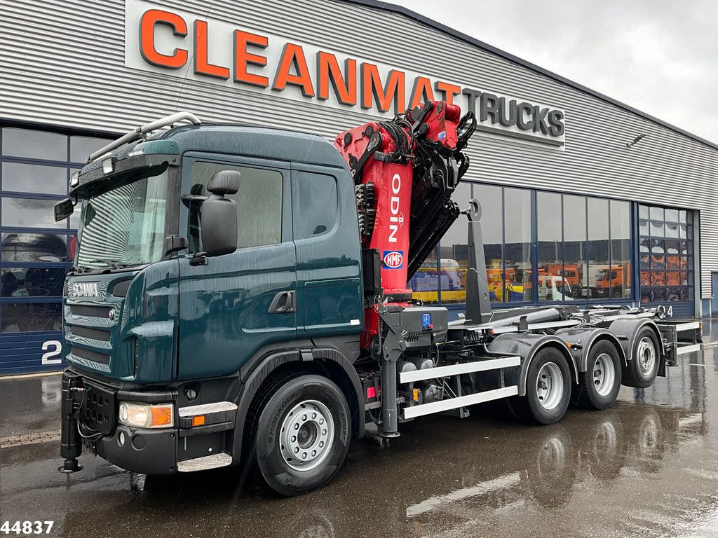 Scania G480 8x4 HMF 60 Tonmeter laadkraan + Fly-jib