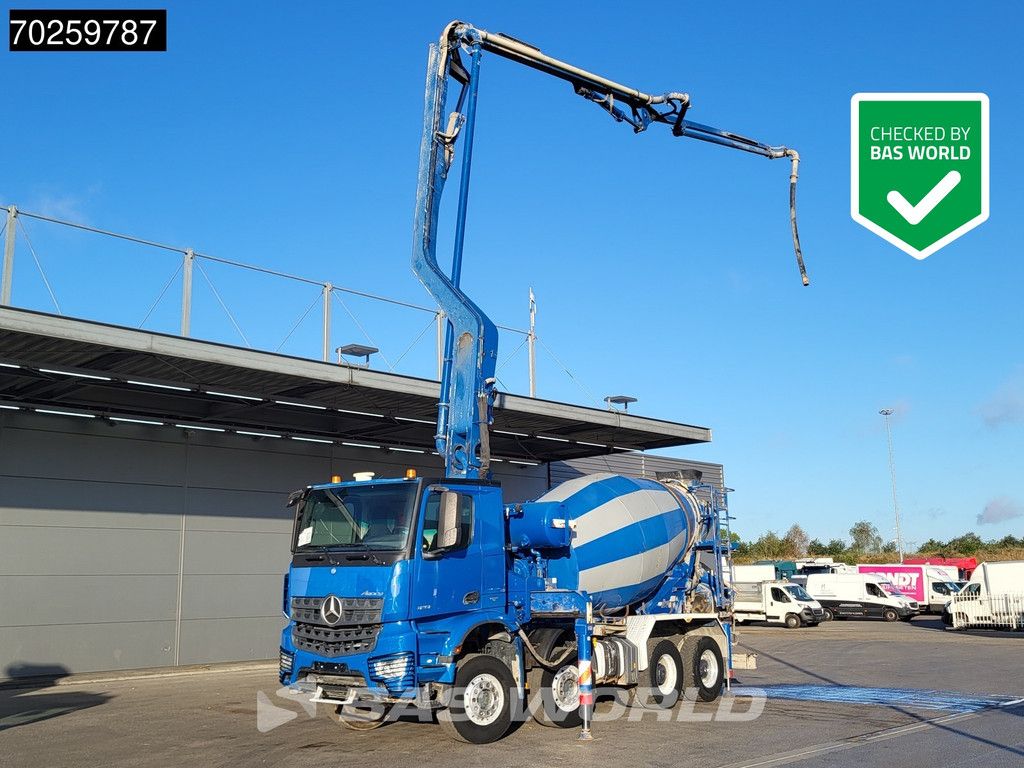 Mercedes Arocs 3251 8X4 PUMI Putzmeister TMM 24 + Liebherr 7m3 Mixer Retarder Euro 6