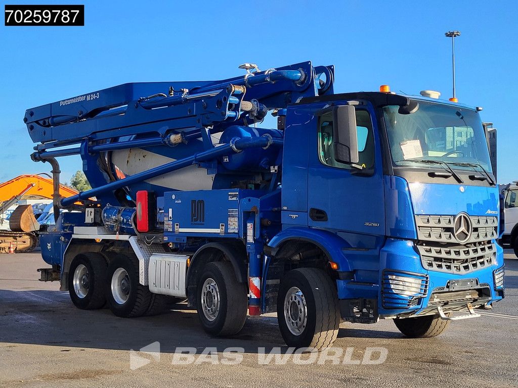Mercedes Arocs 3251 8X4 PUMI Putzmeister TMM 24 + Liebherr 7m3 Mixer Retarder Euro 6