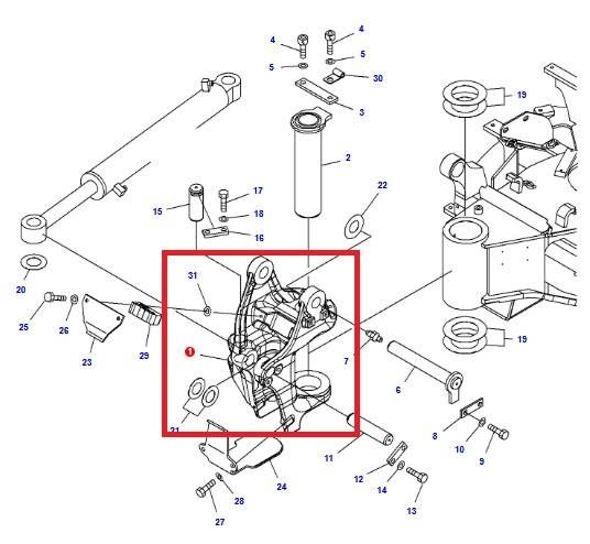 Komatsu PC26MR-3 BRACKET 22K-70-21411