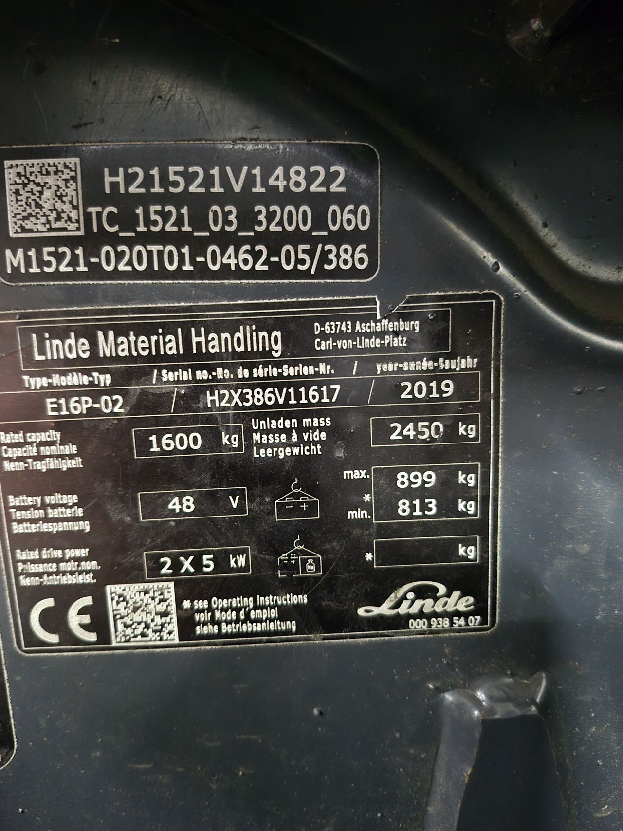 Linde E16P-02 EVO triplex freelift sideshift 4.620 mm bj 2019