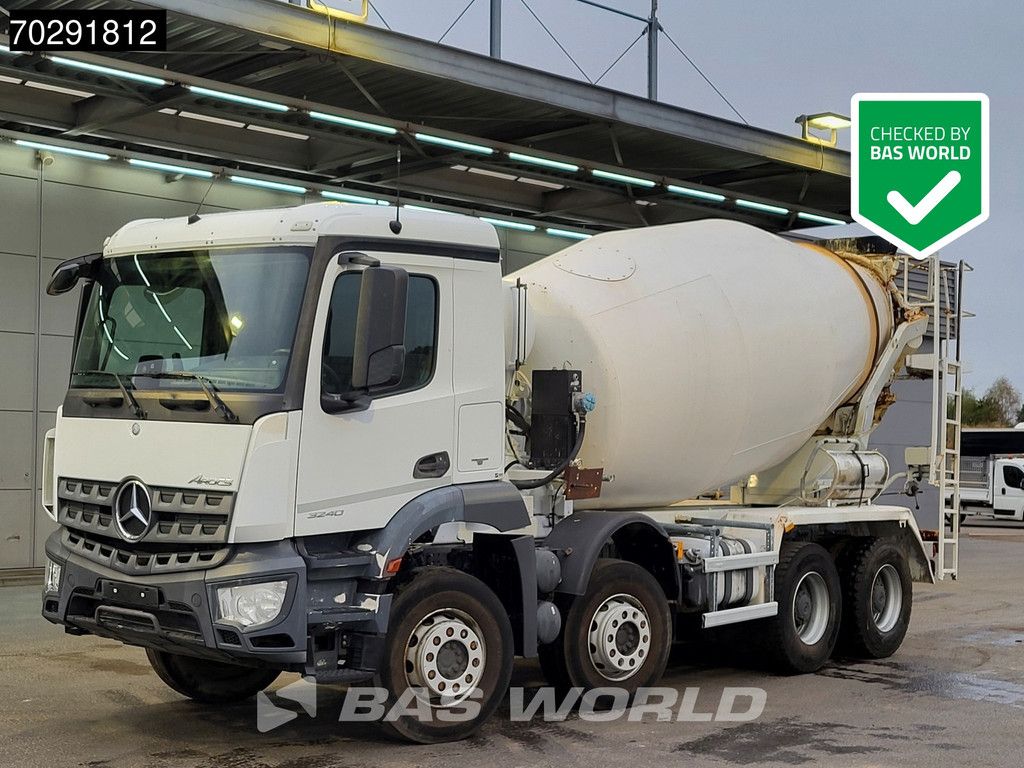 Mercedes Arocs 3240 8X4 9m3 Stetter Mixer Steelsuspension Big-Axle Euro 6